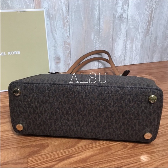 Michael Kors Ciara LG EW TZ Tote Brown W AUTHENTIC - Picture 4 of 7